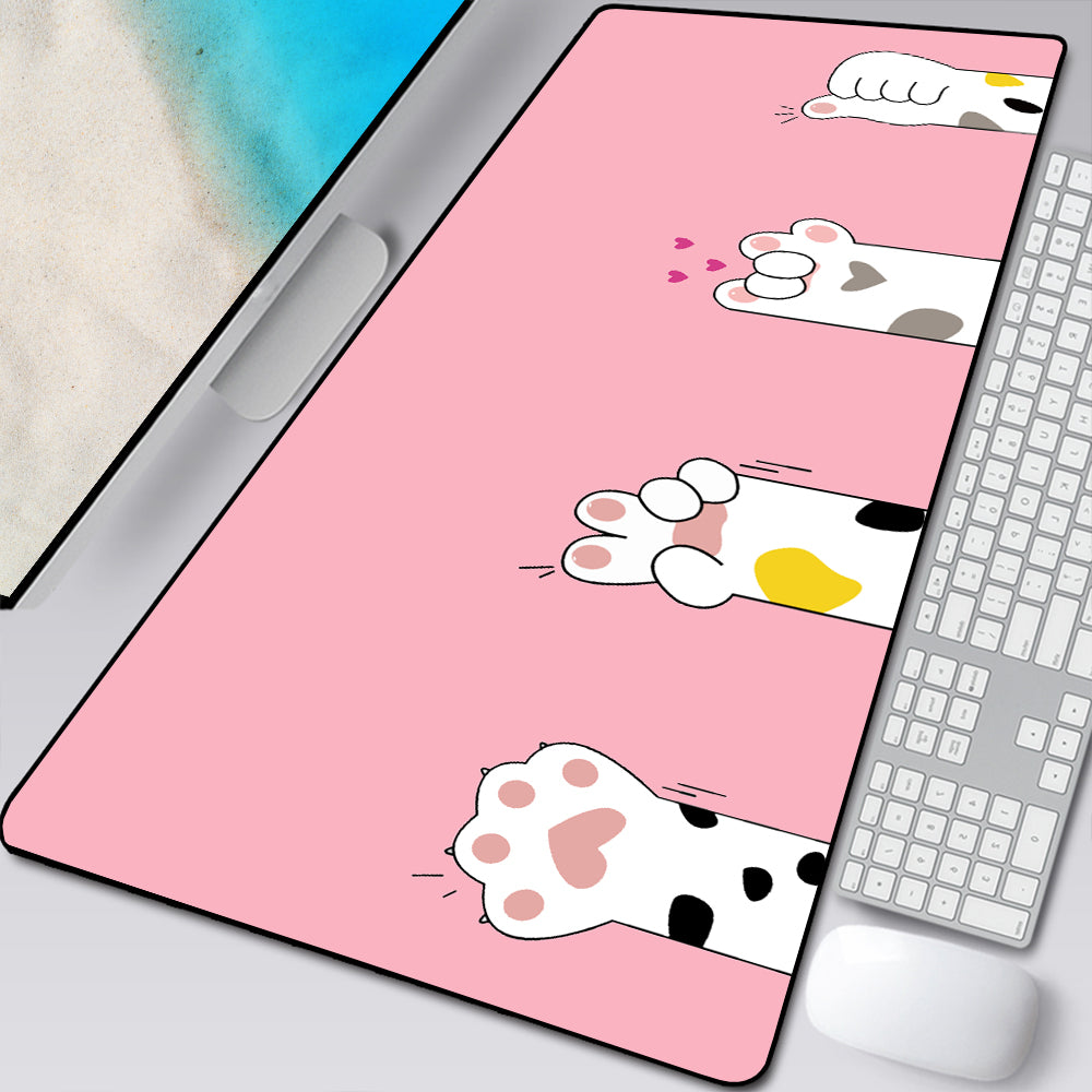 Large Cat Paw Mouse Pad – Cartoon Desk Mat for Cat Lovers