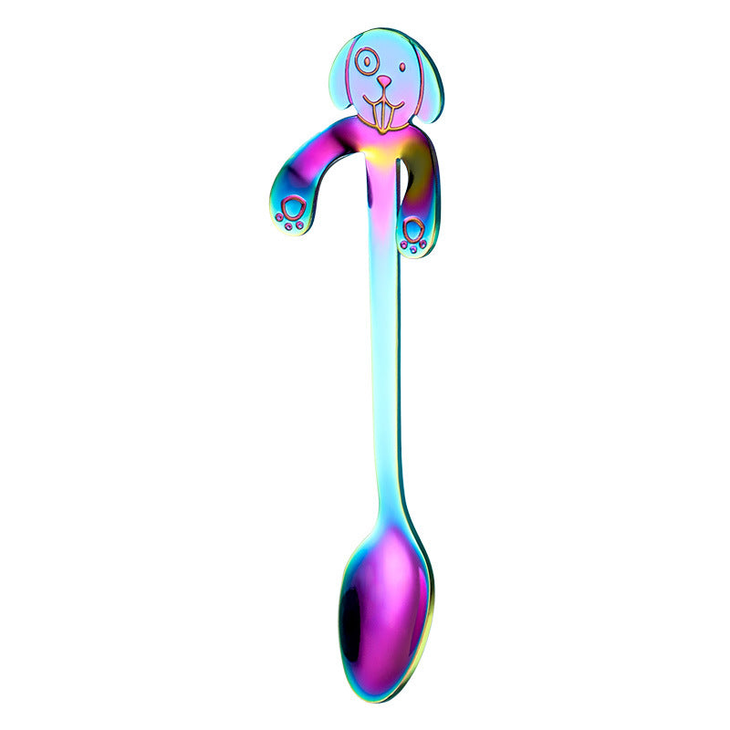 Creative Handle Hanging Dog Coffee Spoon