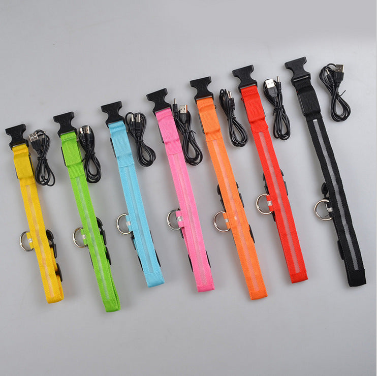Nylon Luminous Dog Collar