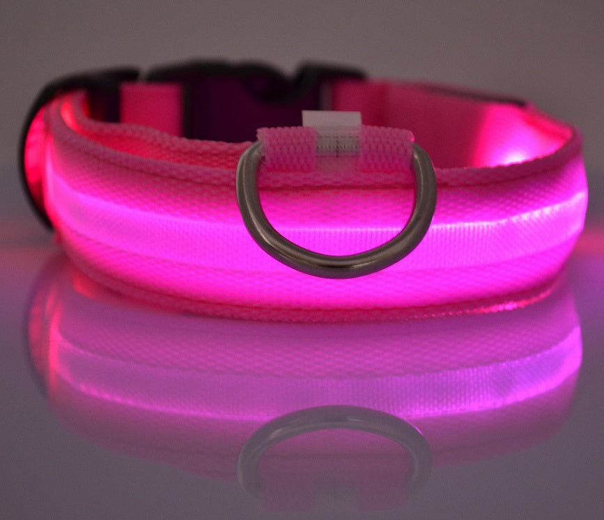 Nylon Luminous Dog Collar