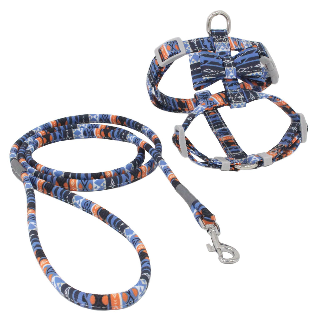 Japanese Print Cat Harness & Lead – Stylish Chest Strap for Cats
