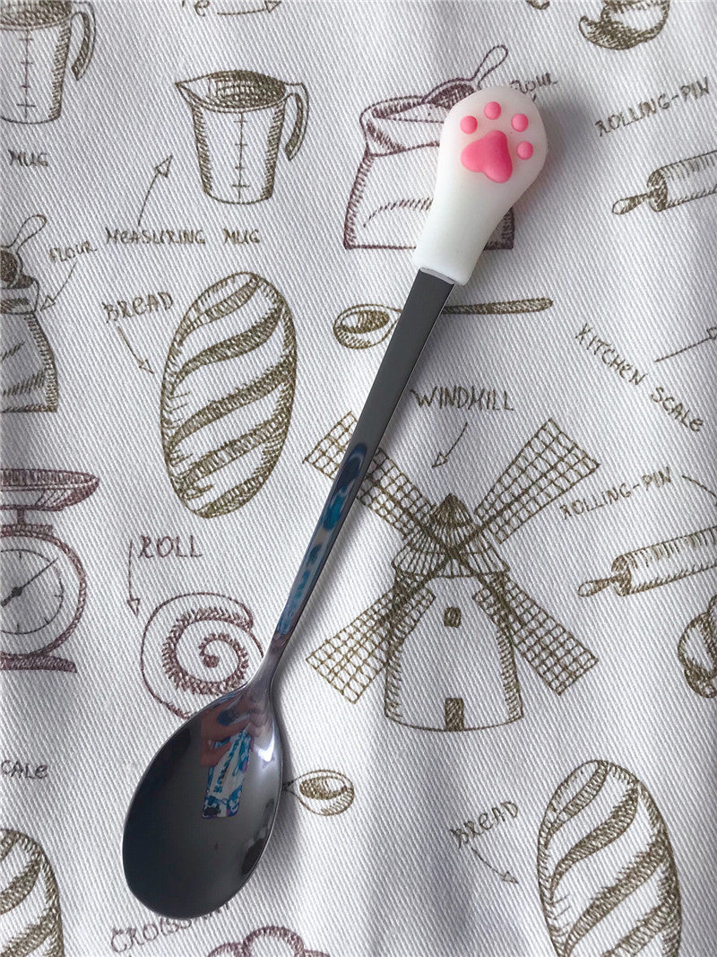 Cat Paw Stainless Steel Spoons – Cute Kitchen & Gift Set