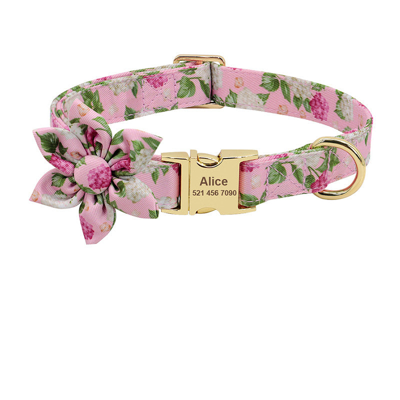Personalized Nylon Dog Collar
