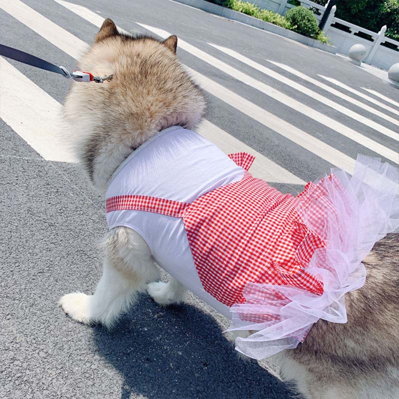 Plaid Princess Dog Dress