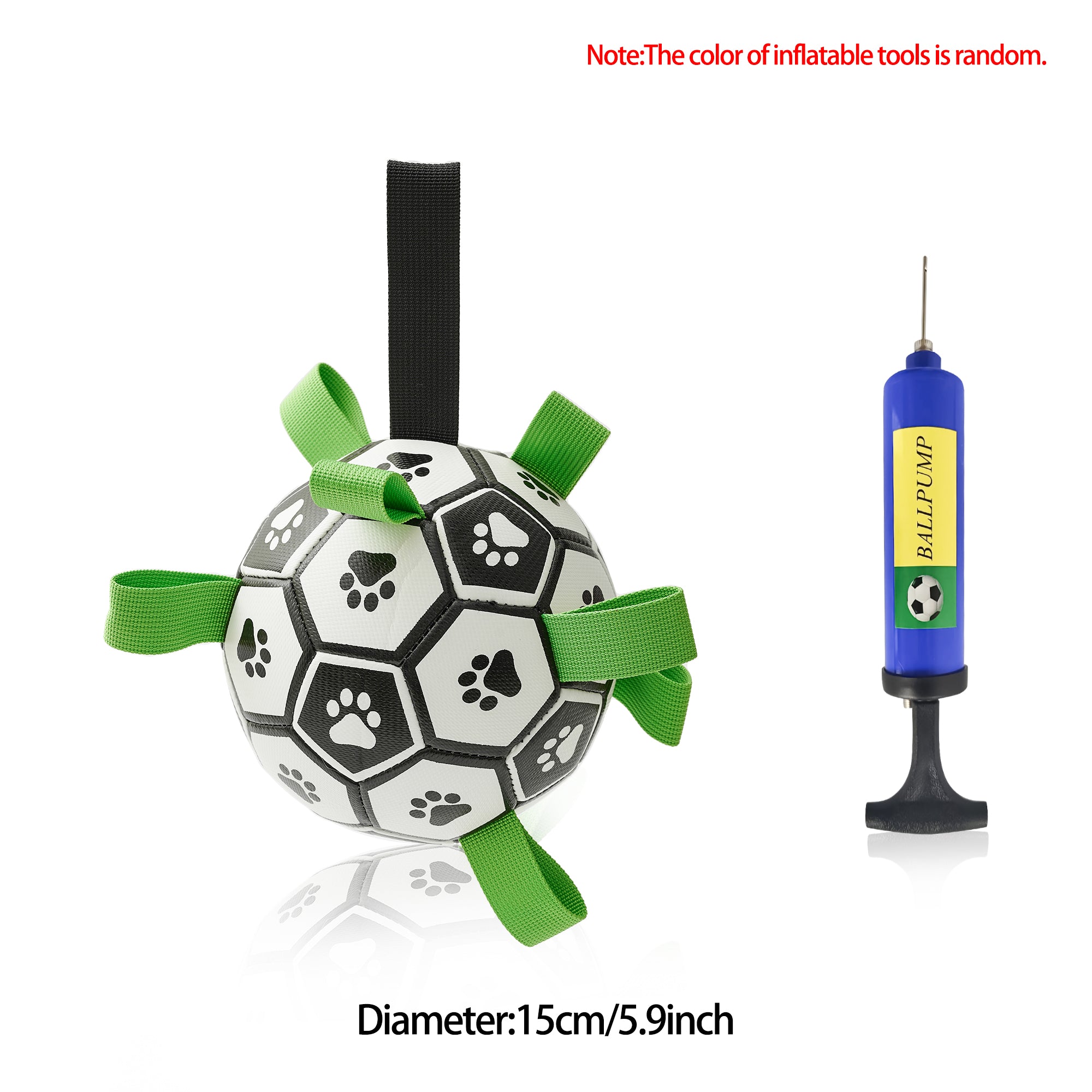 Interactive Dog Football Toy – Bouncy Soccer Ball for Large Dogs