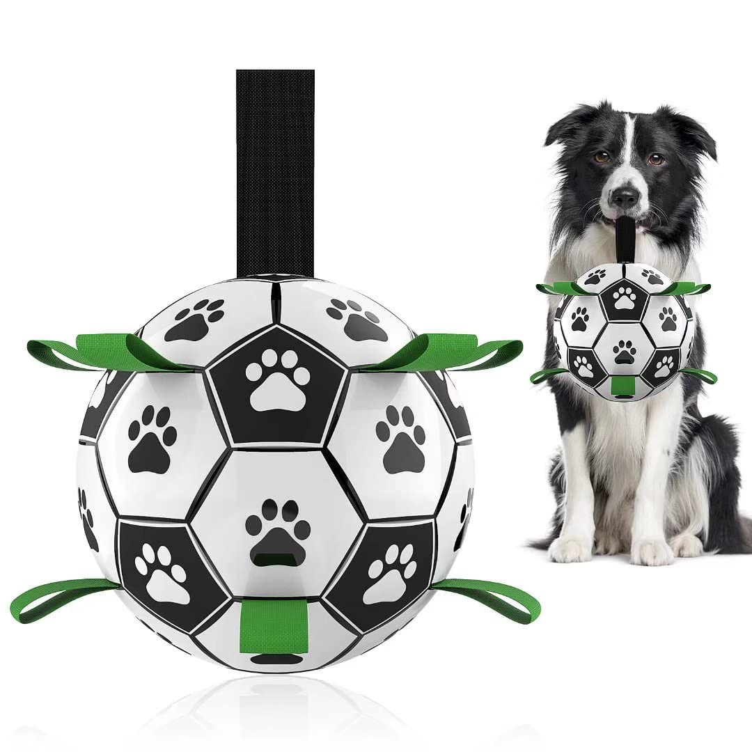 Interactive Dog Football Toy – Bouncy Soccer Ball for Large Dogs