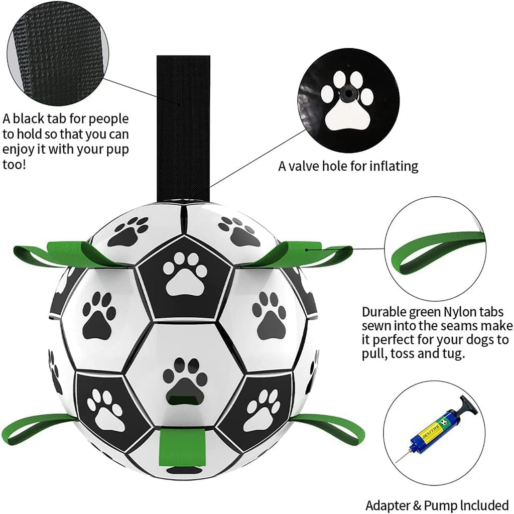 Interactive Dog Football Toy – Bouncy Soccer Ball for Large Dogs