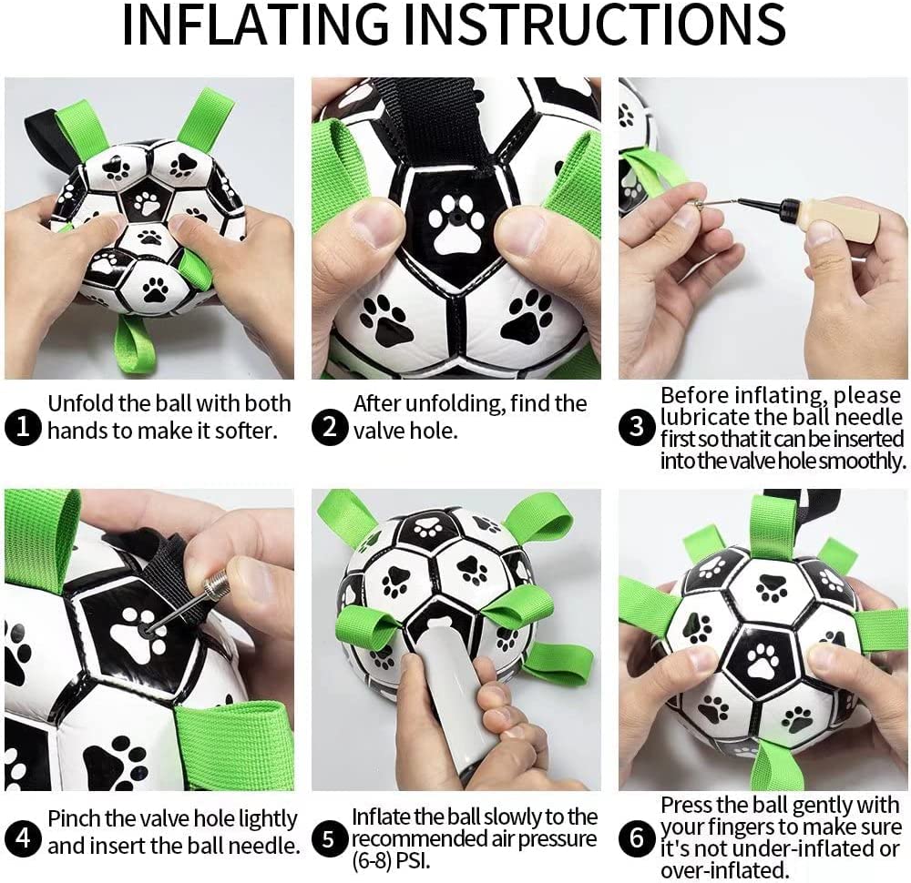 Interactive Dog Football Toy – Bouncy Soccer Ball for Large Dogs