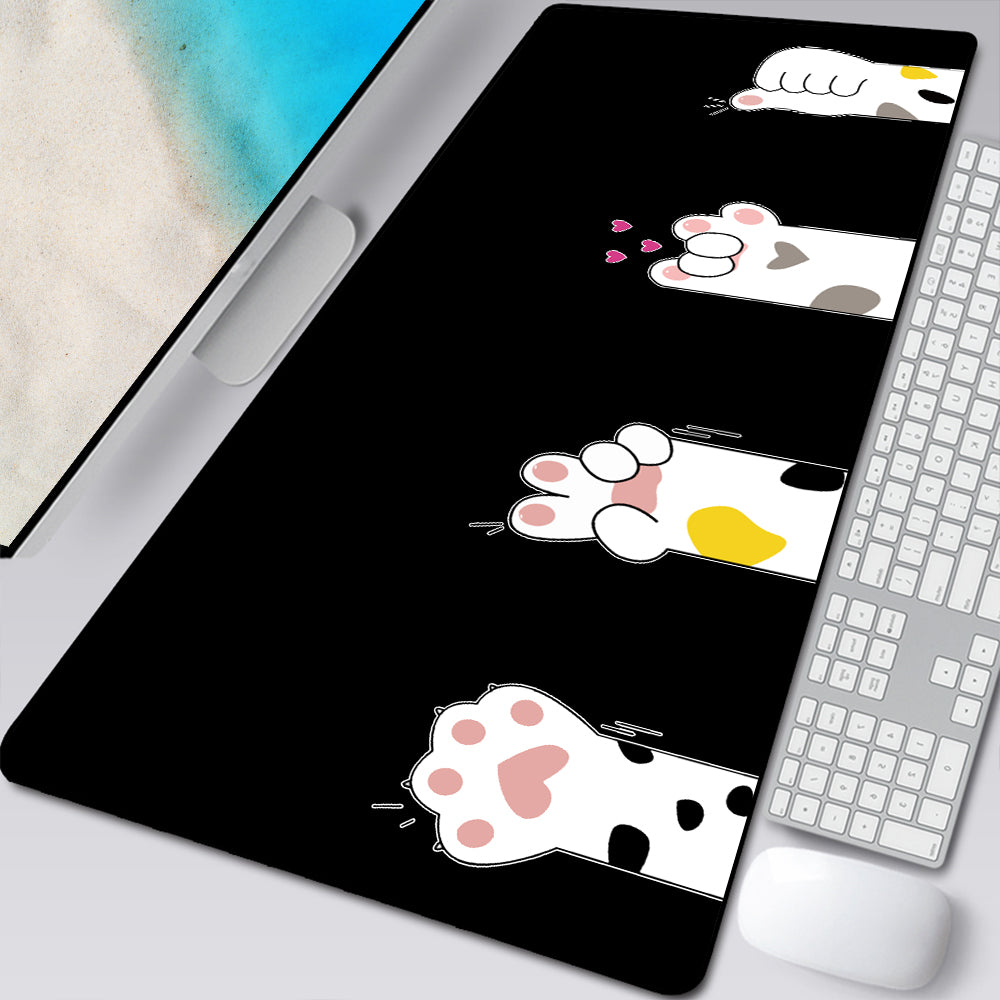 Large Cat Paw Mouse Pad – Cartoon Desk Mat for Cat Lovers