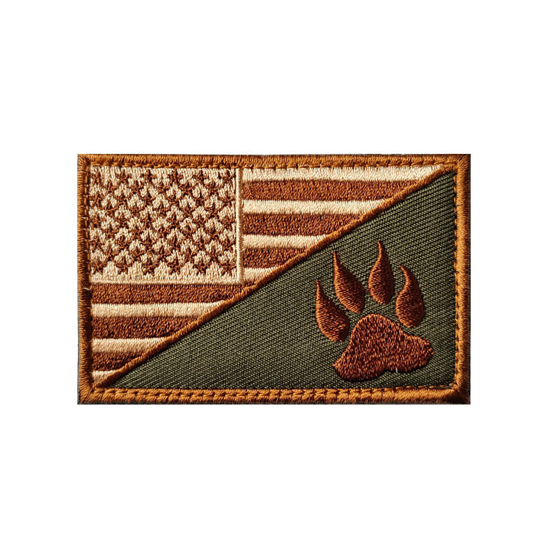 K9 Military Dog Embroidered Velcro Badge