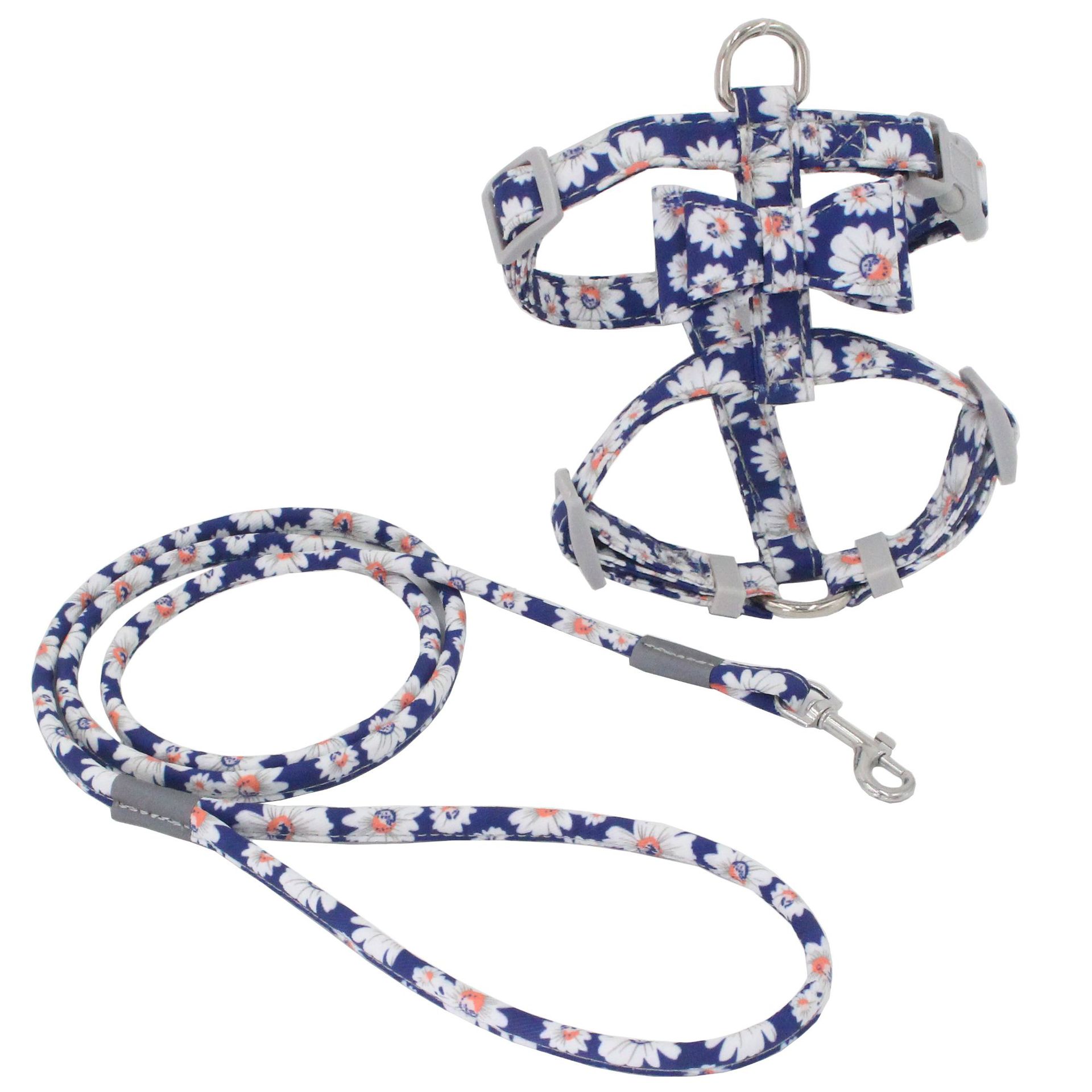Japanese Print Cat Harness & Lead – Stylish Chest Strap for Cats