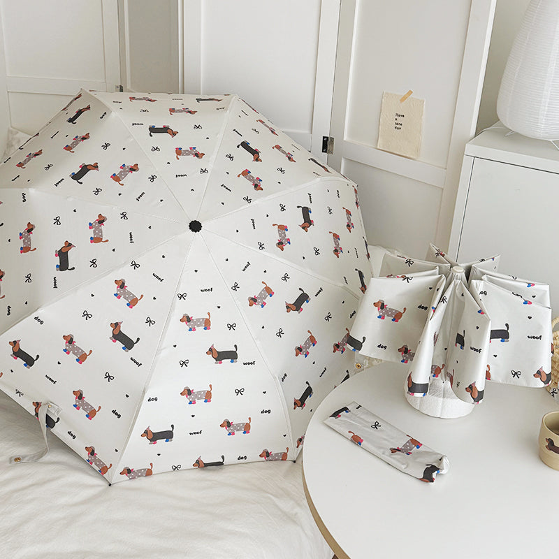 Cartoon Dachshund Umbrella