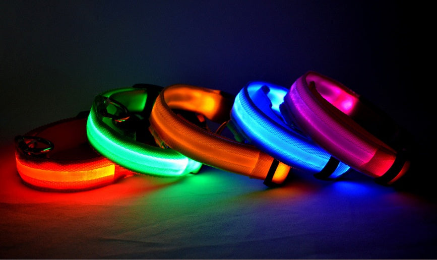 Nylon Luminous Dog Collar