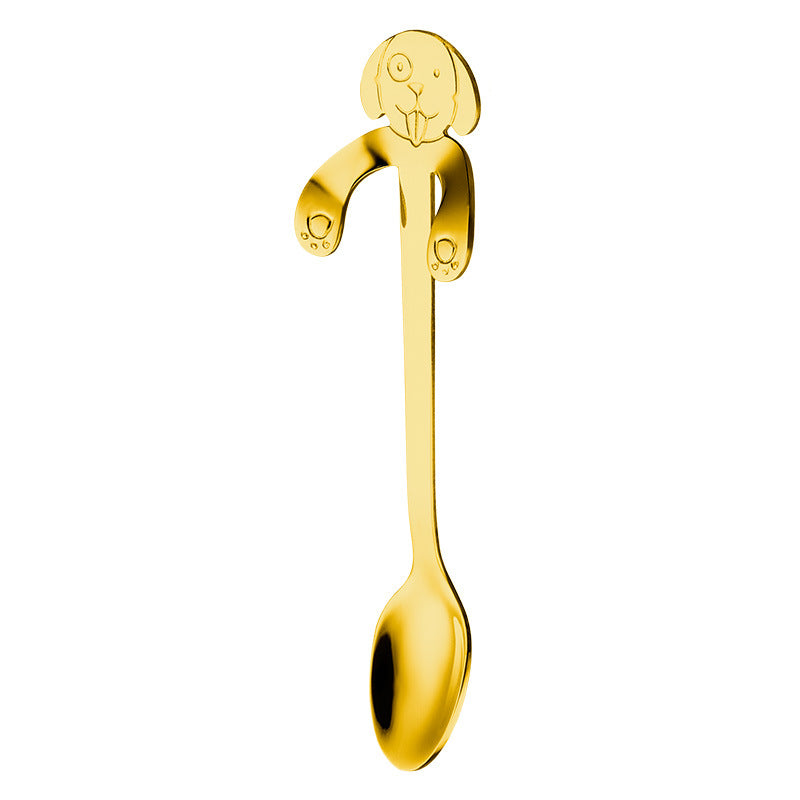 Creative Handle Hanging Dog Coffee Spoon