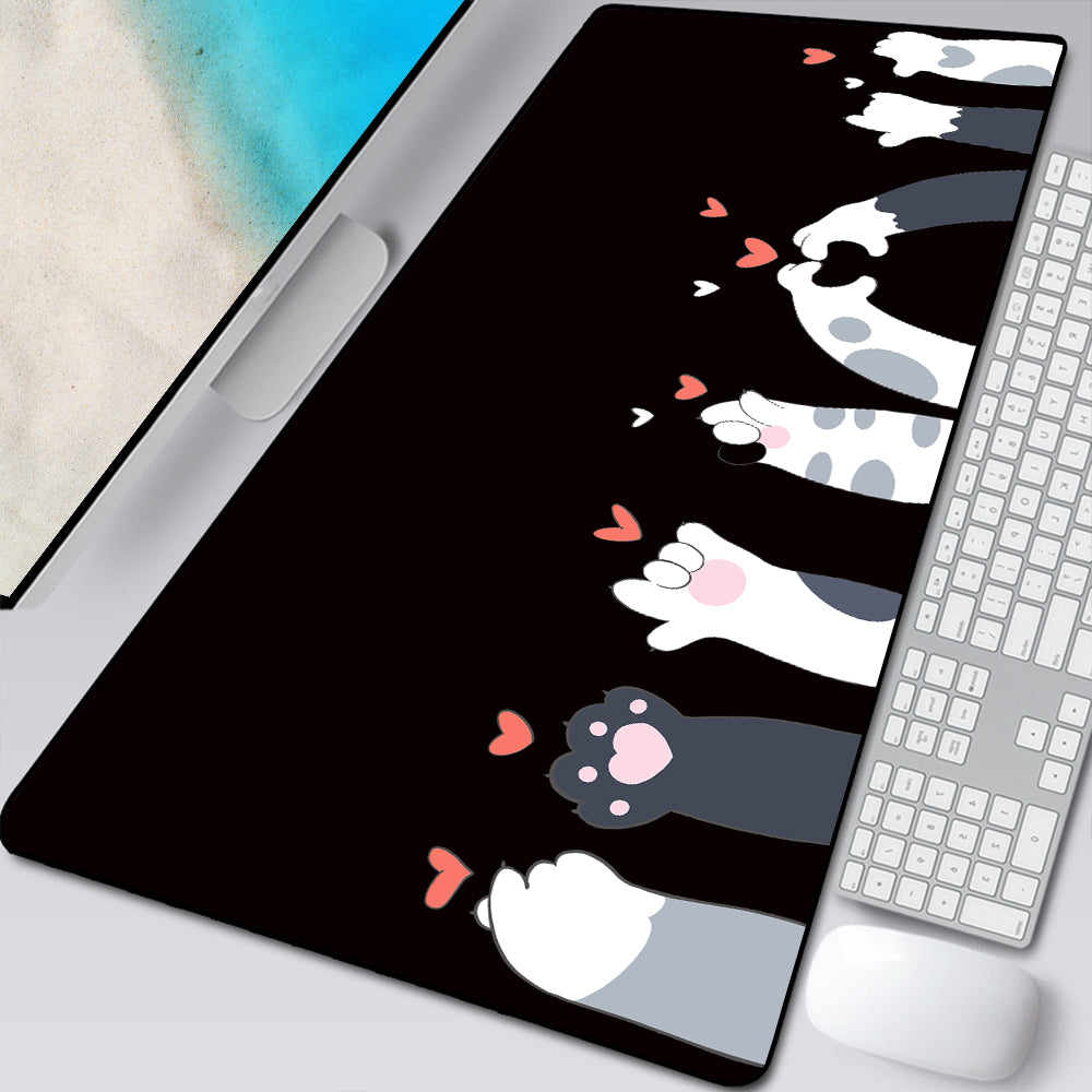Large Cat Paw Mouse Pad – Cartoon Desk Mat for Cat Lovers