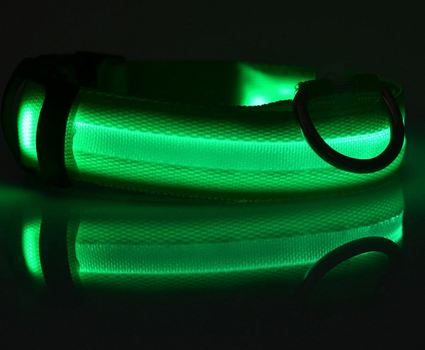 Nylon Luminous Dog Collar