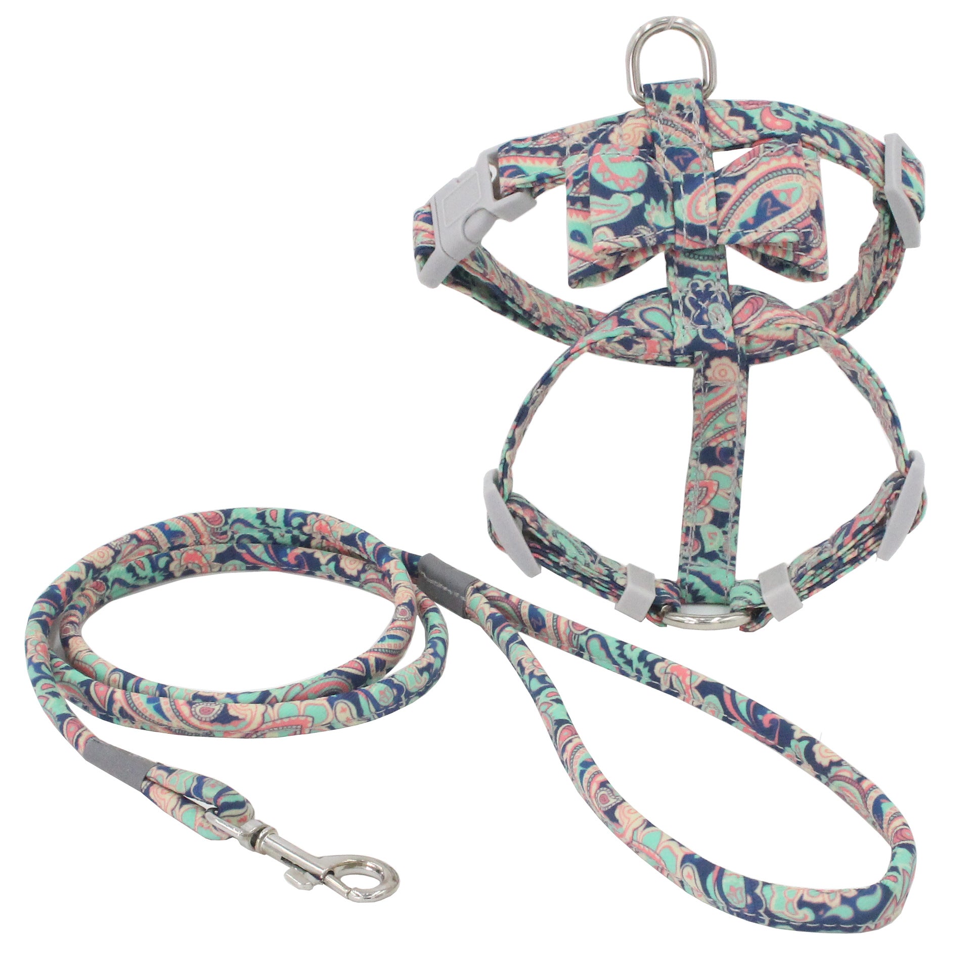 Japanese Print Cat Harness & Lead – Stylish Chest Strap for Cats