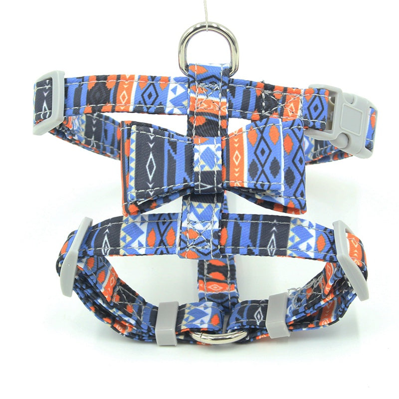 Japanese Print Cat Harness & Lead – Stylish Chest Strap for Cats