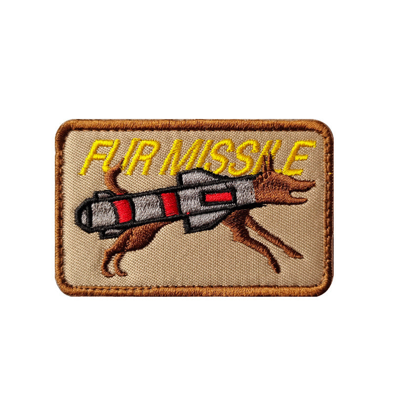 K9 Military Dog Embroidered Velcro Badge