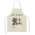 Cotton and linen cartoon dog apron