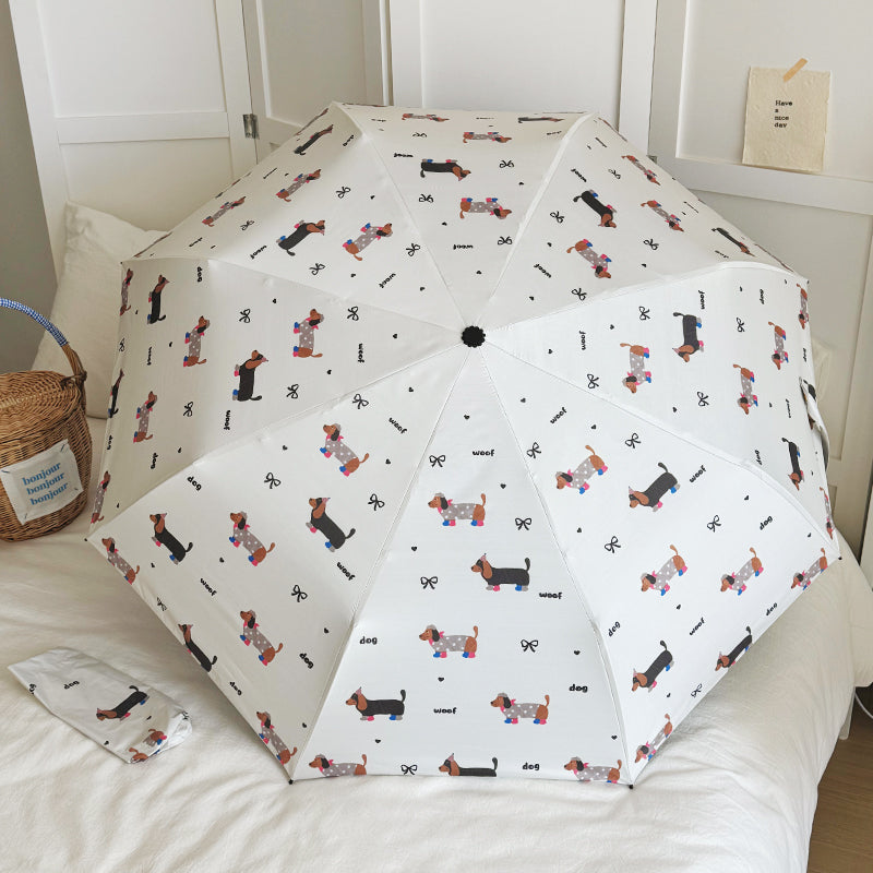 Cartoon Dachshund Umbrella