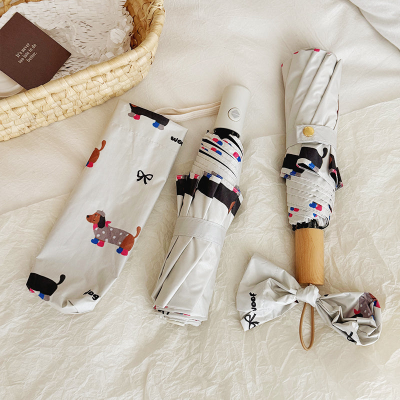 Cartoon Dachshund Umbrella