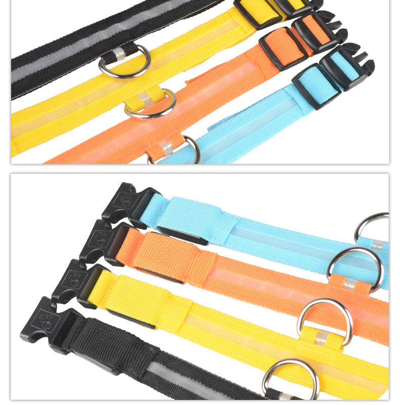 Nylon Luminous Dog Collar