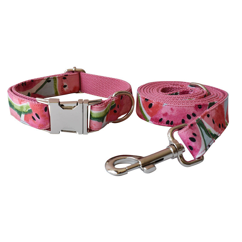 Watermelon Dog Collar w/Leash