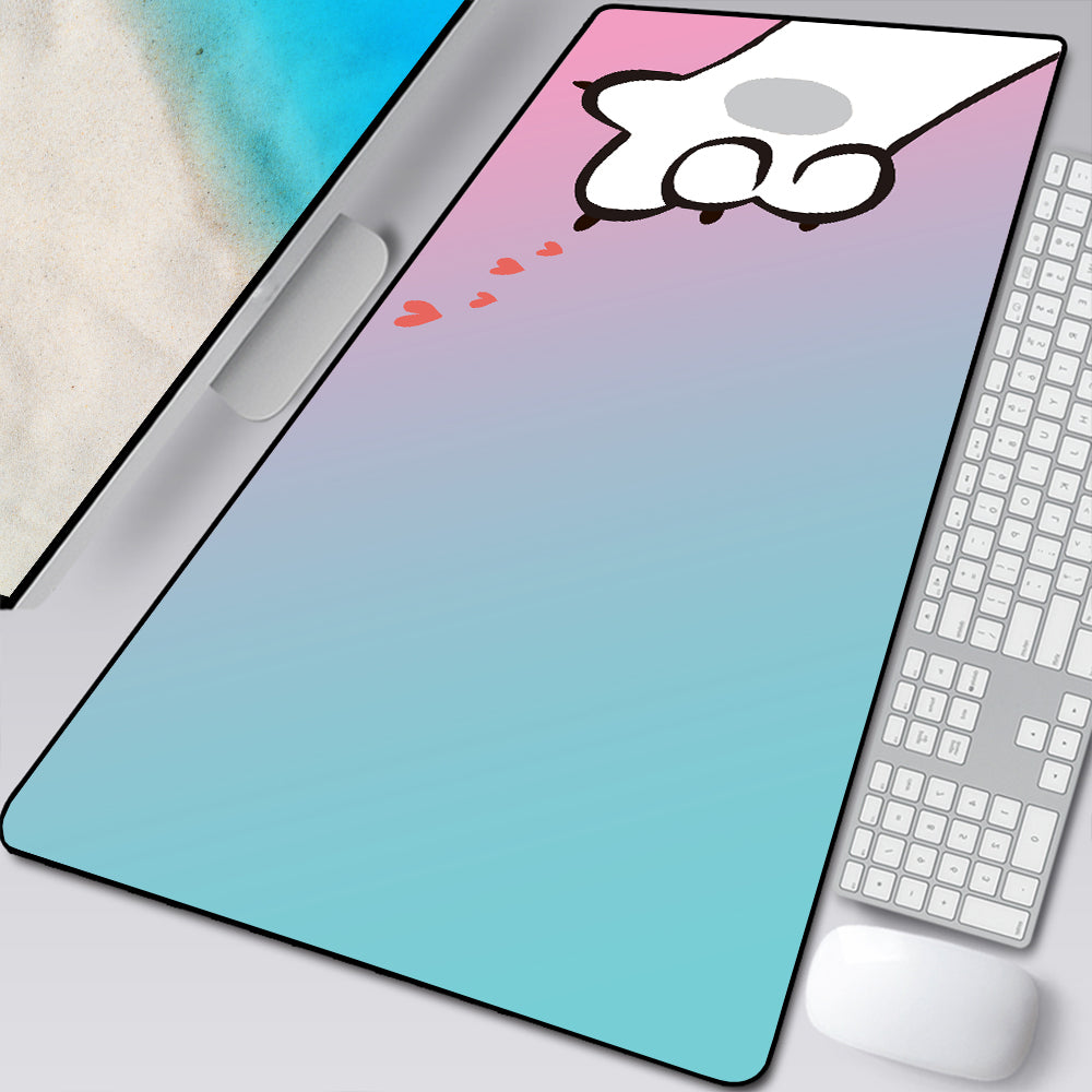 Large Cat Paw Mouse Pad – Cartoon Desk Mat for Cat Lovers
