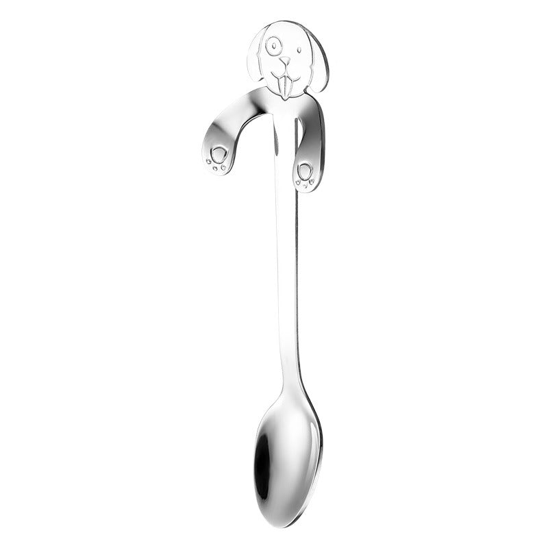 Creative Handle Hanging Dog Coffee Spoon