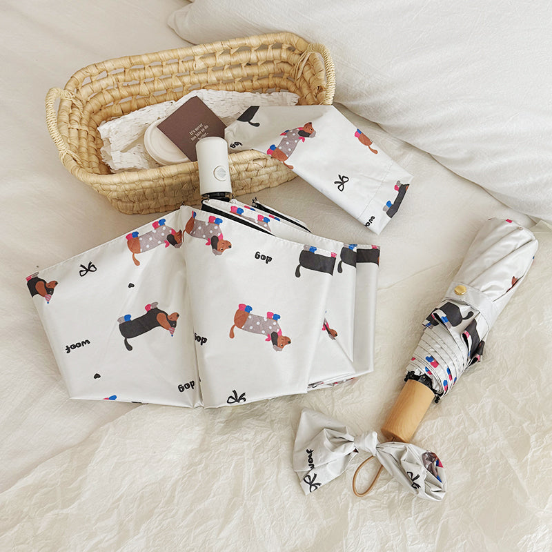 Cartoon Dachshund Umbrella