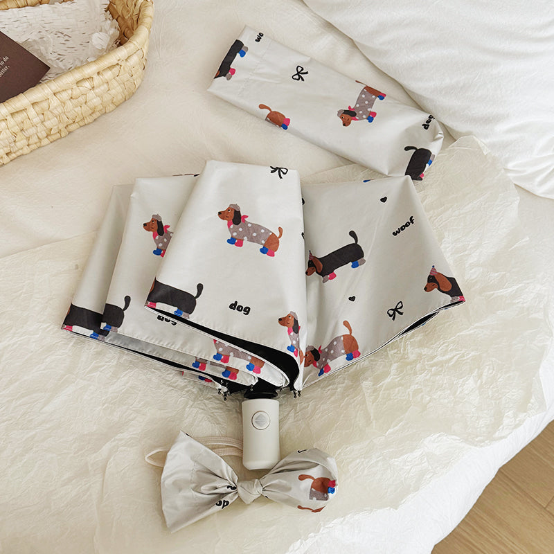 Cartoon Dachshund Umbrella