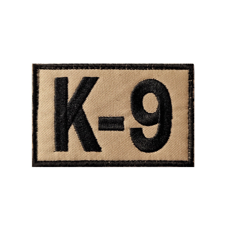 K9 Military Dog Embroidered Velcro Badge