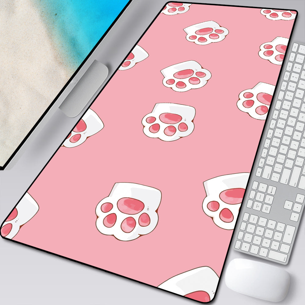 Large Cat Paw Mouse Pad – Cartoon Desk Mat for Cat Lovers